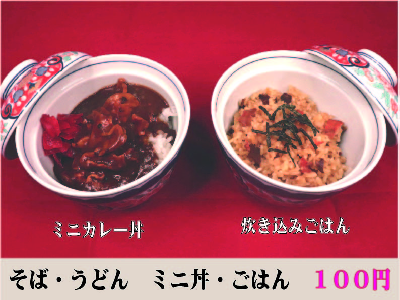 ミニ丼・ごはんセット